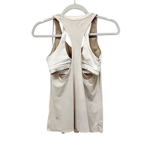 Lululemon Cross Conditioning 2-In-1 Tank *Medium Support B/C Cup White - Picture 2 of 9